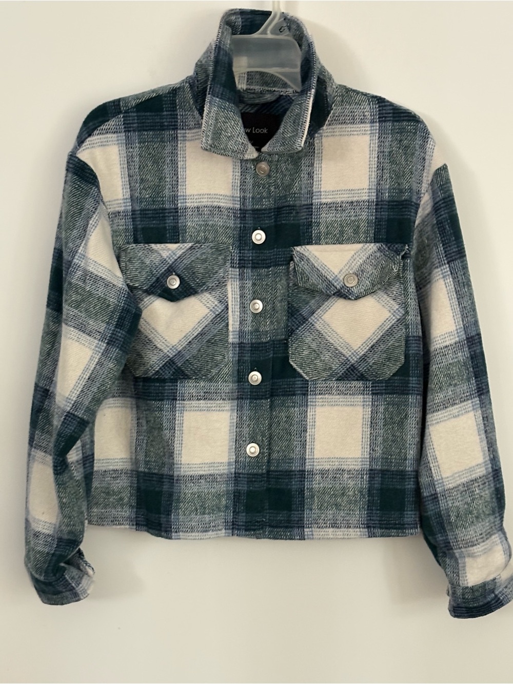 New Look Plaid Button-Up Jacket